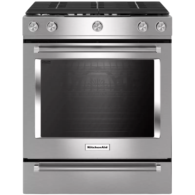 30-Inch 5-Burner Gas Slide-In Convection Range