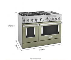 KitchenAid 48'' Smart Commercial-Style Dual Fuel Range with Griddle