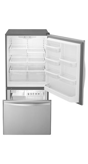 33-inches wide Bottom-Freezer Refrigerator with SpillGuard™ Glass Shelves - 22 cu. ft