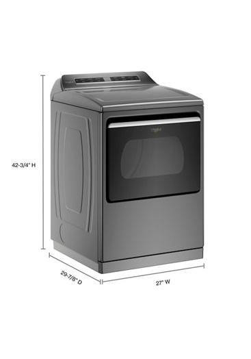 7.4 cu. ft. Top Load Electric Dryer with Advanced Moisture Sensing