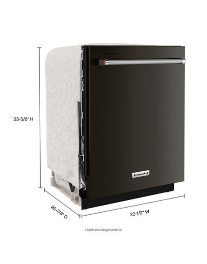 Third Level Jet Rack Dishwasher in PrintShield™ Finish, 41 dBA