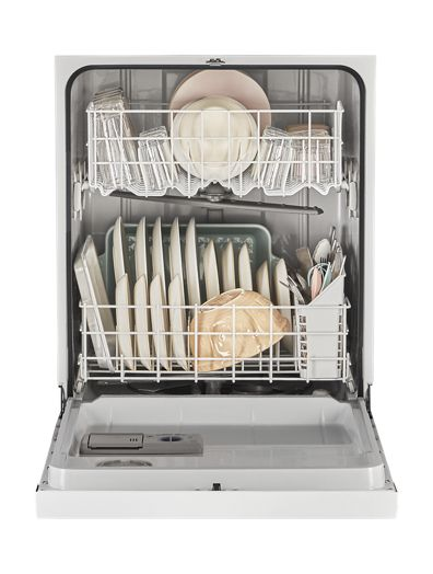 Quiet Dishwasher with Heated Dry and Factory-Installed Power Cord