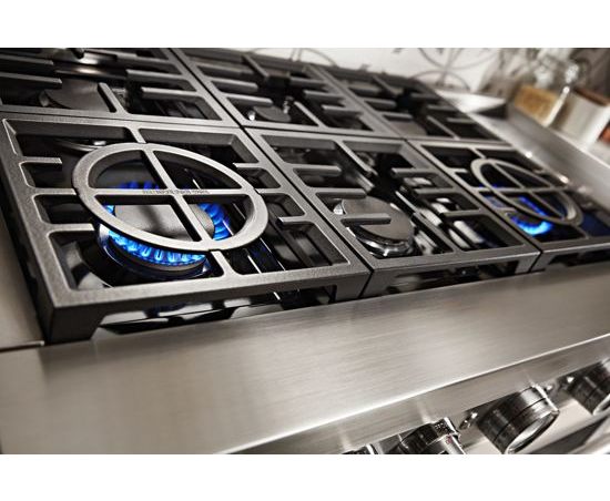 KitchenAid 48'' Smart Commercial-Style Dual Fuel Range with Griddle