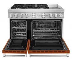 KitchenAid 48'' Smart Commercial-Style Dual Fuel Range with Griddle