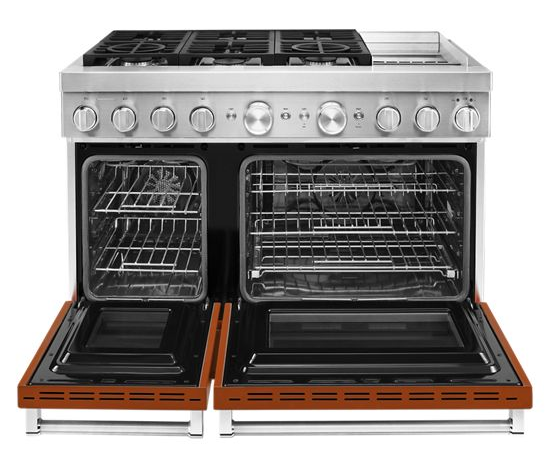 KitchenAid 48'' Smart Commercial-Style Dual Fuel Range with Griddle