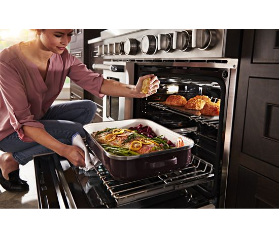 KitchenAid 48'' Smart Commercial-Style Gas Range with Griddle