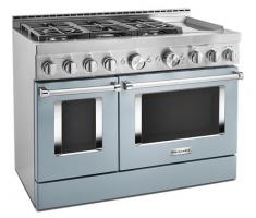 KitchenAid 48'' Smart Commercial-Style Gas Range with Griddle