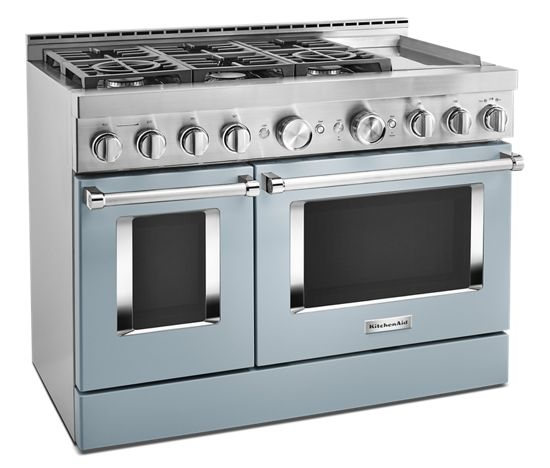 KitchenAid 48'' Smart Commercial-Style Gas Range with Griddle