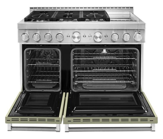 KitchenAid 48'' Smart Commercial-Style Gas Range with Griddle