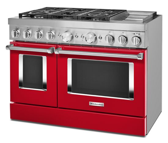 KitchenAid 48'' Smart Commercial-Style Dual Fuel Range with Griddle
