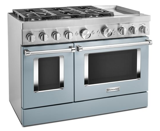KitchenAid 48'' Smart Commercial-Style Dual Fuel Range with Griddle