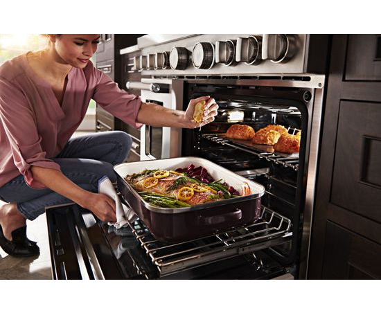 KitchenAid 48'' Smart Commercial-Style Dual Fuel Range with Griddle