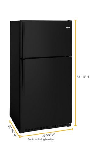 33-inch Wide Top Freezer Refrigerator - 20 cu. ft.