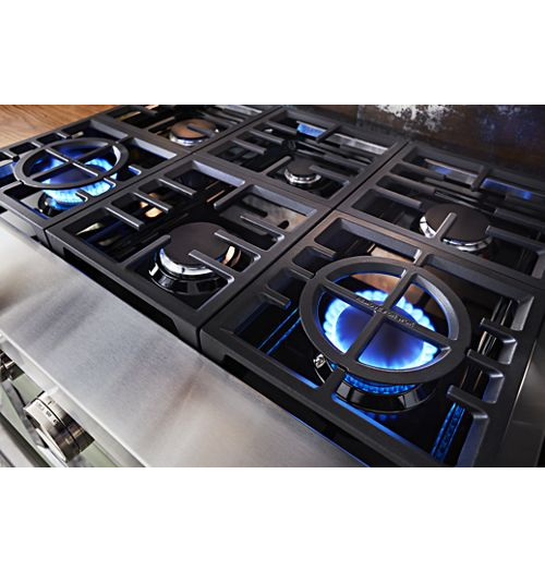 KitchenAid® 36'' Smart Commercial-Style Dual Fuel Range with 6 Burners