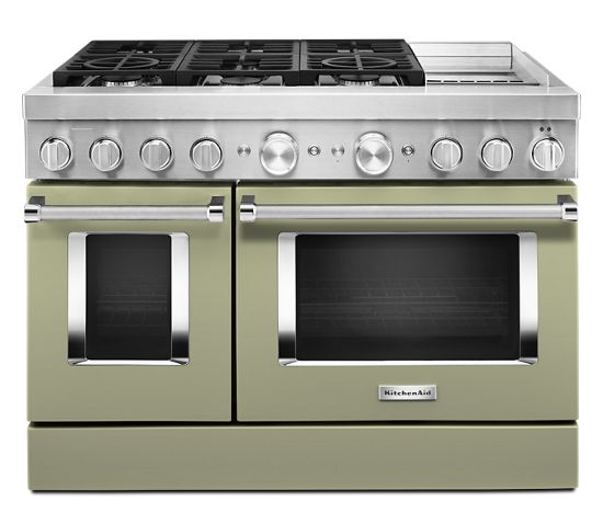 KitchenAid 48'' Smart Commercial-Style Dual Fuel Range with Griddle