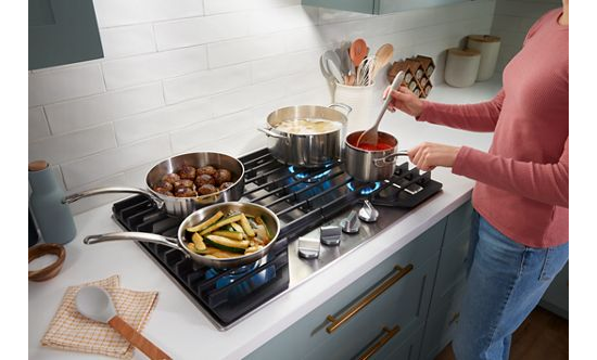 36-inch Gas Cooktop with 2-in-1 Hinged Grate to Griddle