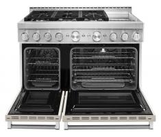 KitchenAid 48'' Smart Commercial-Style Gas Range with Griddle