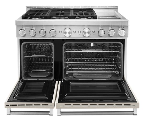 KitchenAid 48'' Smart Commercial-Style Gas Range with Griddle