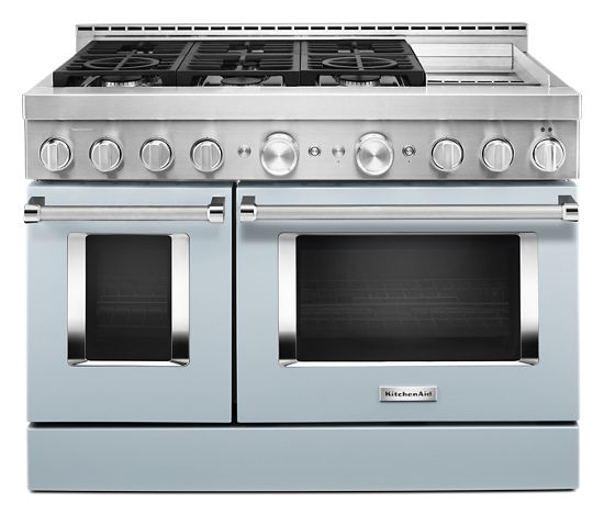 KitchenAid 48'' Smart Commercial-Style Gas Range with Griddle