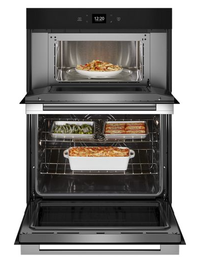 6.4 Total Cu. Ft. Combo Wall Oven with Air Fry When Connected.