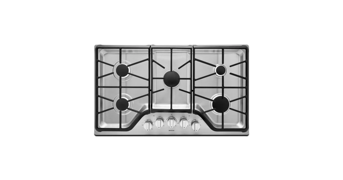36-inch Wide Gas Cooktop with DuraGuard™ Protective Finish