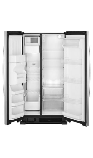 36-inch Side-by-Side Refrigerator with Dual Pad External Ice and Water Dispenser