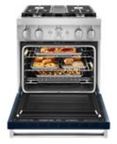 KitchenAid® 30'' Smart Commercial-Style Dual Fuel Range with 4 Burners