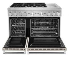KitchenAid 48'' Smart Commercial-Style Dual Fuel Range with Griddle