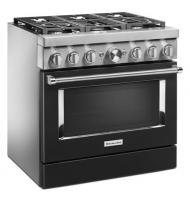 KitchenAid® 36'' Smart Commercial-Style Dual Fuel Range with 6 Burners