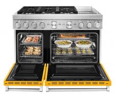 KitchenAid 48'' Smart Commercial-Style Dual Fuel Range with Griddle