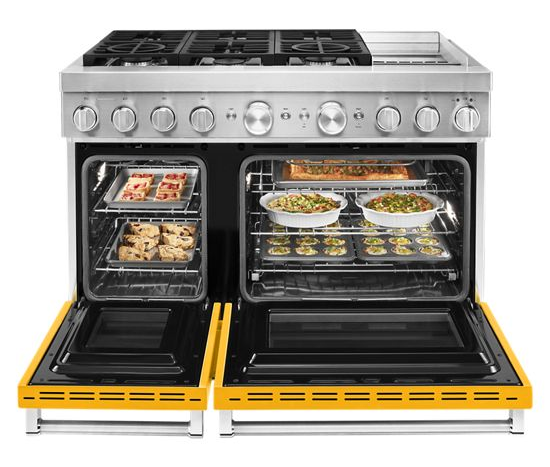 KitchenAid 48'' Smart Commercial-Style Dual Fuel Range with Griddle
