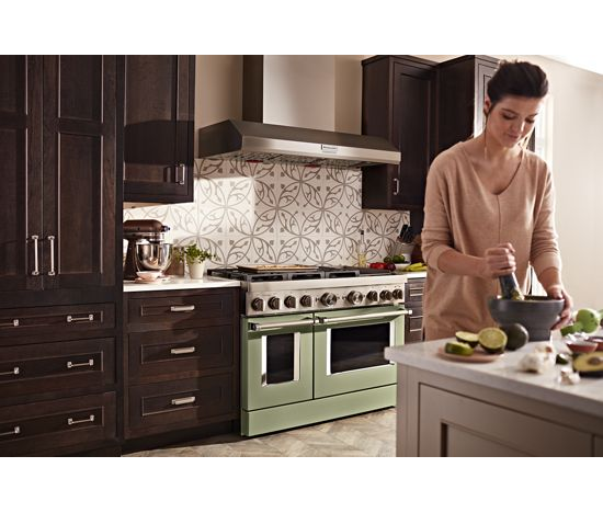 KitchenAid 48'' Smart Commercial-Style Dual Fuel Range with Griddle