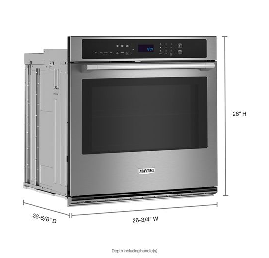 27-inch Single Wall Oven with Air Fry and Basket - 4.3 cu. ft.