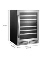 24-inch Wide Undercounter Wine Center with 46-Bottle Wine Storage