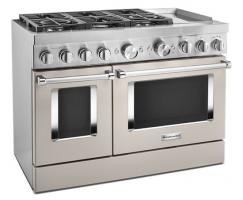 KitchenAid 48'' Smart Commercial-Style Dual Fuel Range with Griddle