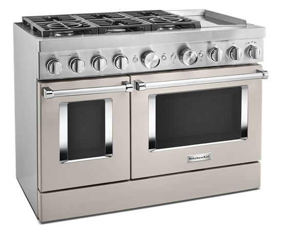 KitchenAid 48'' Smart Commercial-Style Dual Fuel Range with Griddle