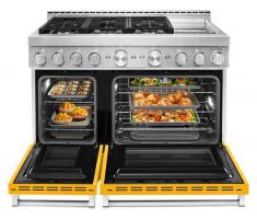 KitchenAid 48'' Smart Commercial-Style Gas Range with Griddle