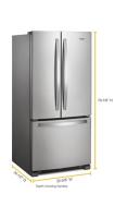 33-inch Wide French Door Refrigerator - 22 cu. ft