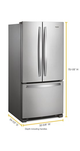 33-inch Wide French Door Refrigerator - 22 cu. ft
