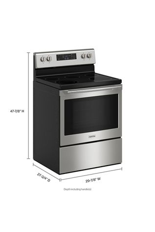 30-inch Wide Electric Range with Steam Clean - 5.3 cu. ft.