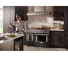 KitchenAid 48'' Smart Commercial-Style Gas Range with Griddle