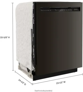 44 dBA Dishwasher in PrintShield™ Finish with FreeFlex™ Third Rack.