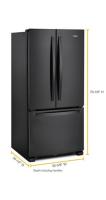 33-inch Wide French Door Refrigerator - 22 cu. ft