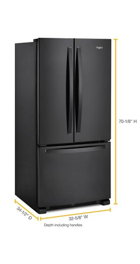 33-inch Wide French Door Refrigerator - 22 cu. ft