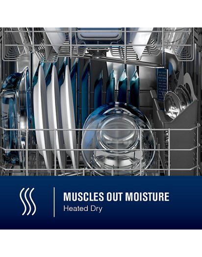 Stainless steel tub dishwasher with Dual Power Filtration