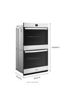 8.6 Total Cu. Ft. Double Wall Oven with Air Fry When Connected