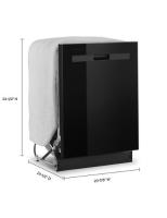 Quiet Dishwasher with Adjustable Upper Rack