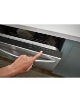 Quiet Dishwasher with 3rd Rack and Pocket Handle