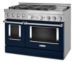 KitchenAid 48'' Smart Commercial-Style Gas Range with Griddle