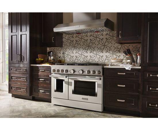 KitchenAid 48'' Smart Commercial-Style Dual Fuel Range with Griddle